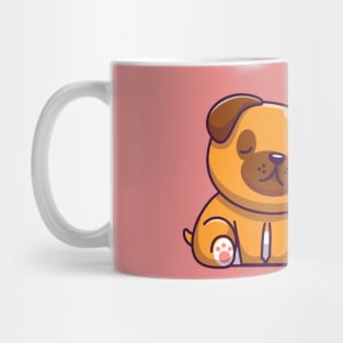 Cute Dog Sleeping Cartoon Mug